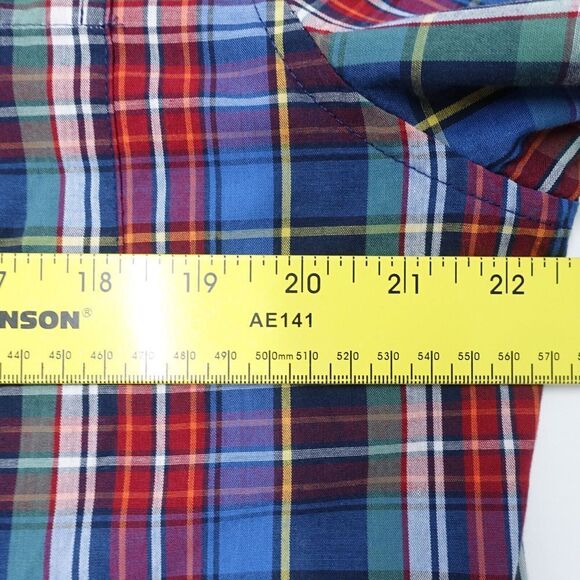 Chaps Shirt Men's Medium Multicolor Plaid Long Sleeve Classic Pocket Button-Down - Picture 4 of 8